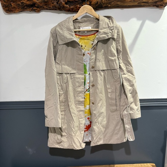 Calvin Klein Tan Trench Coat Relaxed Fit - Picture 14 of 14